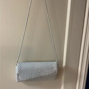 Chic White Mesh Clutch Bag